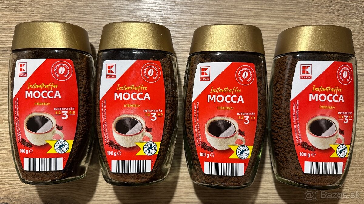 "NOVÉ" 4x K-Classic INSTANTNÉ kávy MOCCA za 5EUR