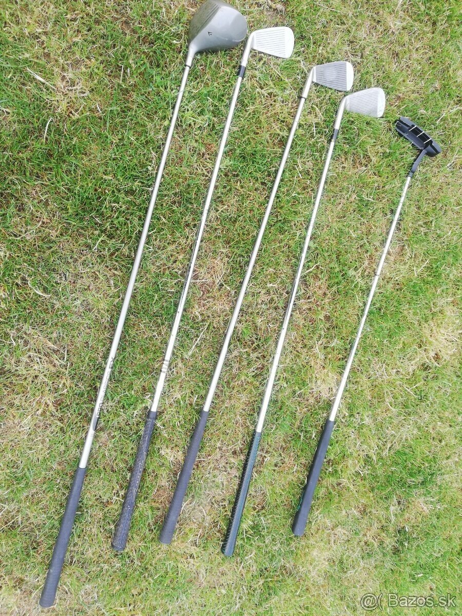 Používané golfové palice: Titleist, TCM, Silverline, Apollo