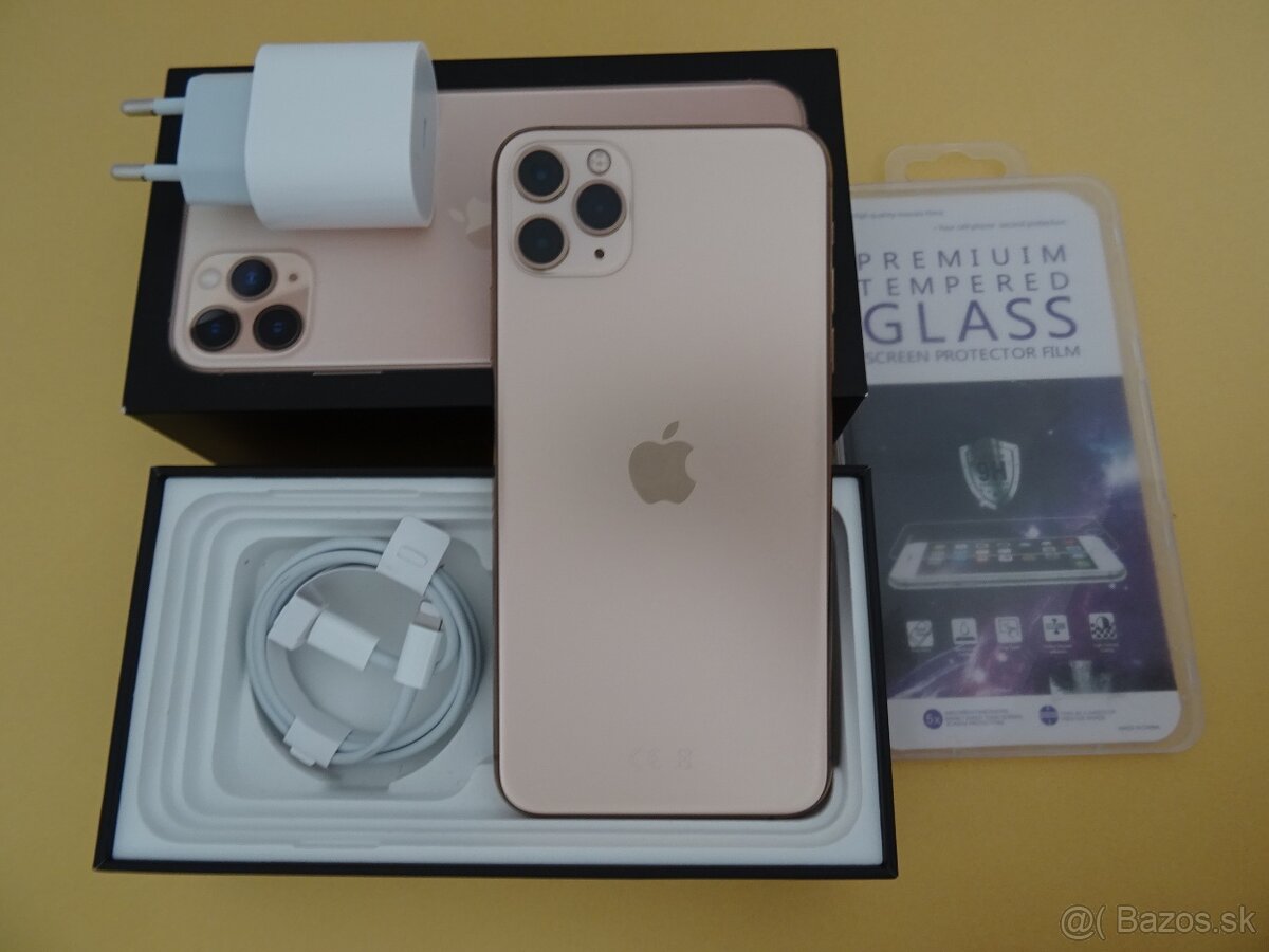 iPhone 11 PRO MAX 256GB GOLD - ZÁRUKA 1 ROK - DOBRY STAV