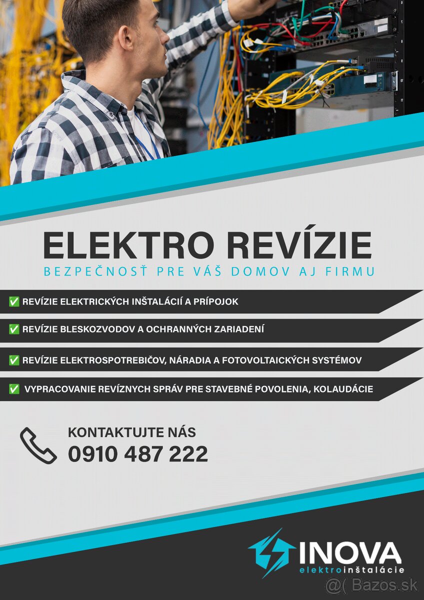 Elektro revízie – pre stavebné povolenia,kolaudácie - Košice