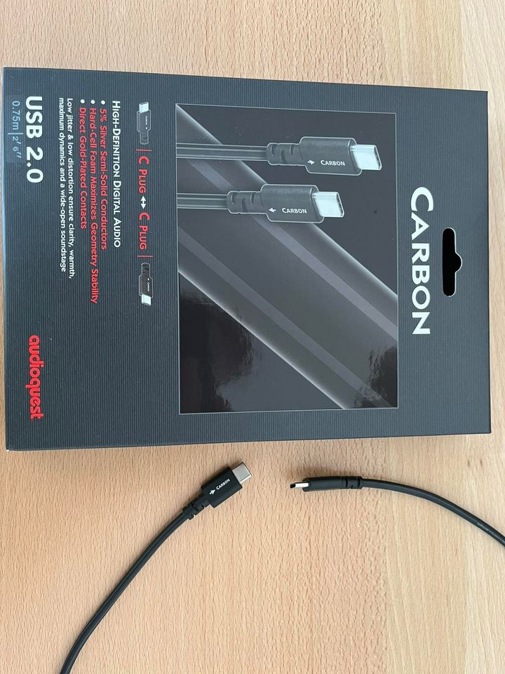 AudioQuest Carbon USB C ↔ C - 0,75m