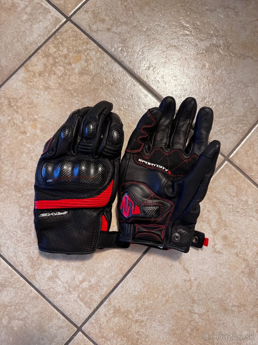 FIVE RUKAVICE SPORTCITY S BLACK/RED xxl