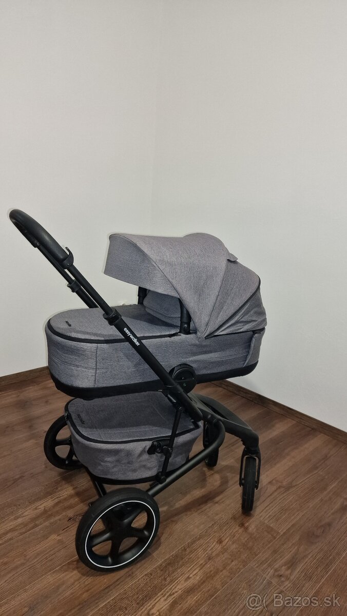 EASYWALKER Jimmey 3XL Iris Grey + vajíčko Kiddy