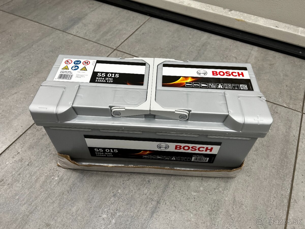 Predám AUTOBATÉRIU BOSCH S5 015, 110Ah, 12V