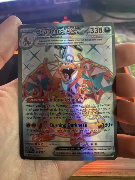 Charizard ex #215 Pokemon Obsidian Flames (FAKE)