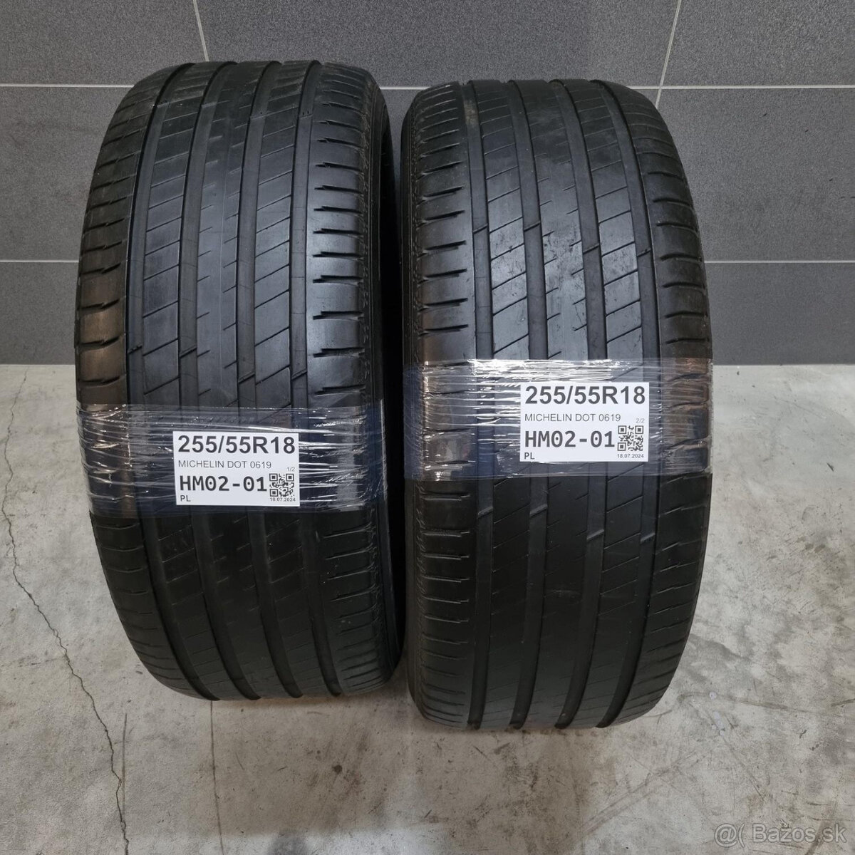 Letné pneumatiky 255/55 R18 MICHELIN DOT0619