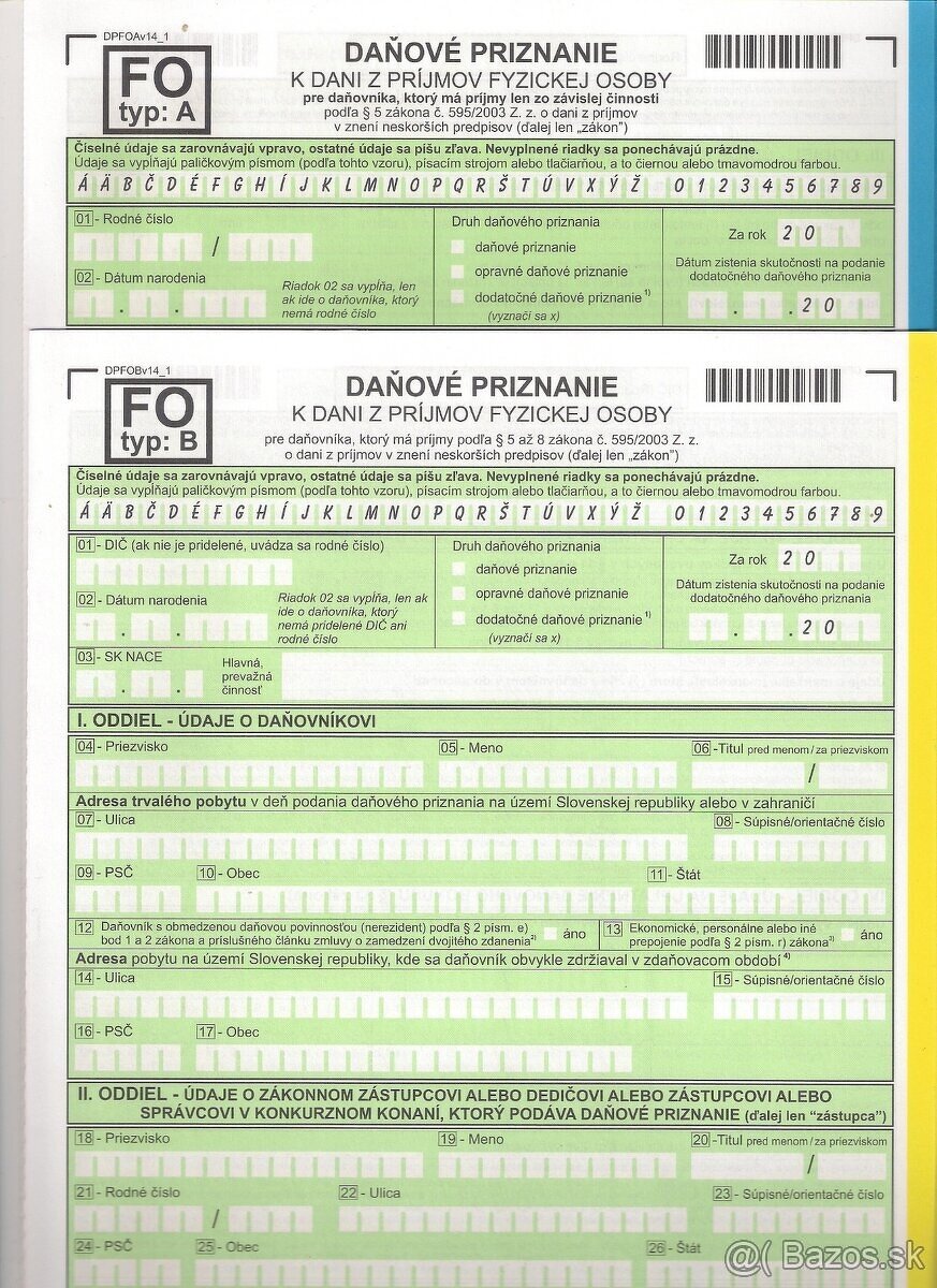 Zabudnuté, dodatočné daňové pre FO, SZČO za 2019 – 2024