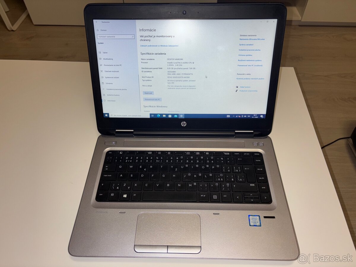 HP 640 g2 / Intel core i5 / 8GB RAM