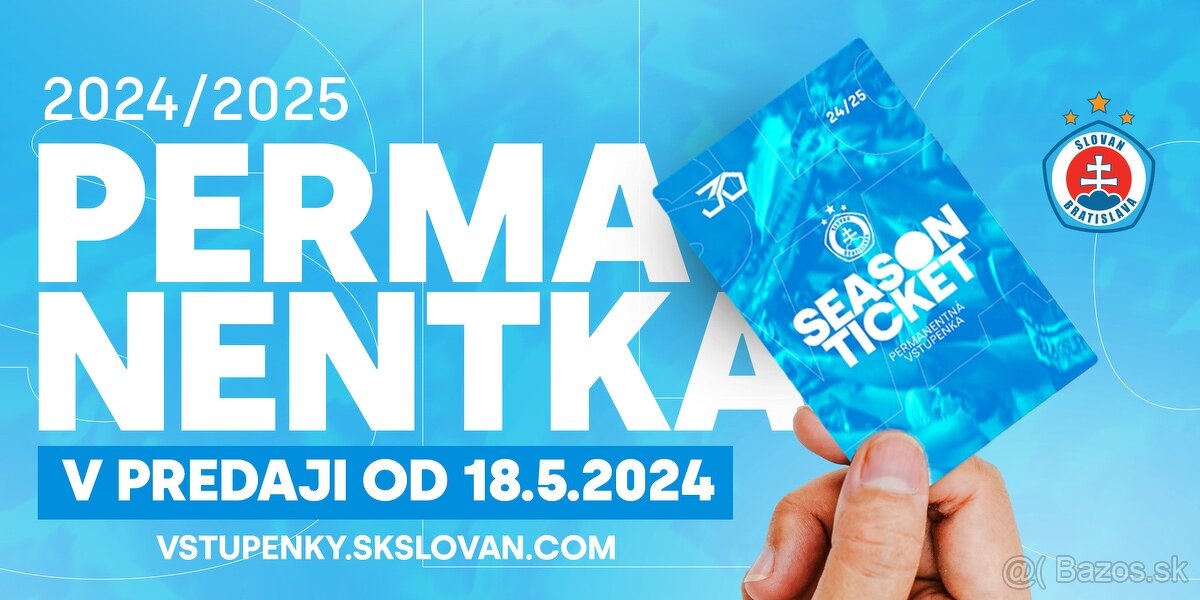 Permanentka Slovan Bratislava 24/25