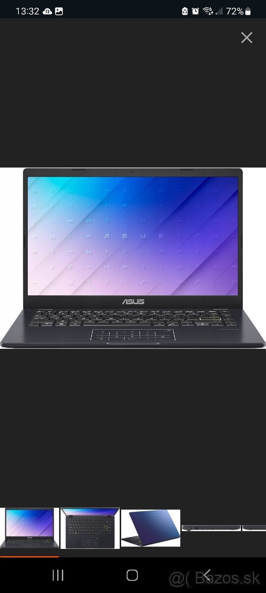 Notebook Asus VivoBook/4gb ram/256 m2 ssd/ ma len 1 rok...