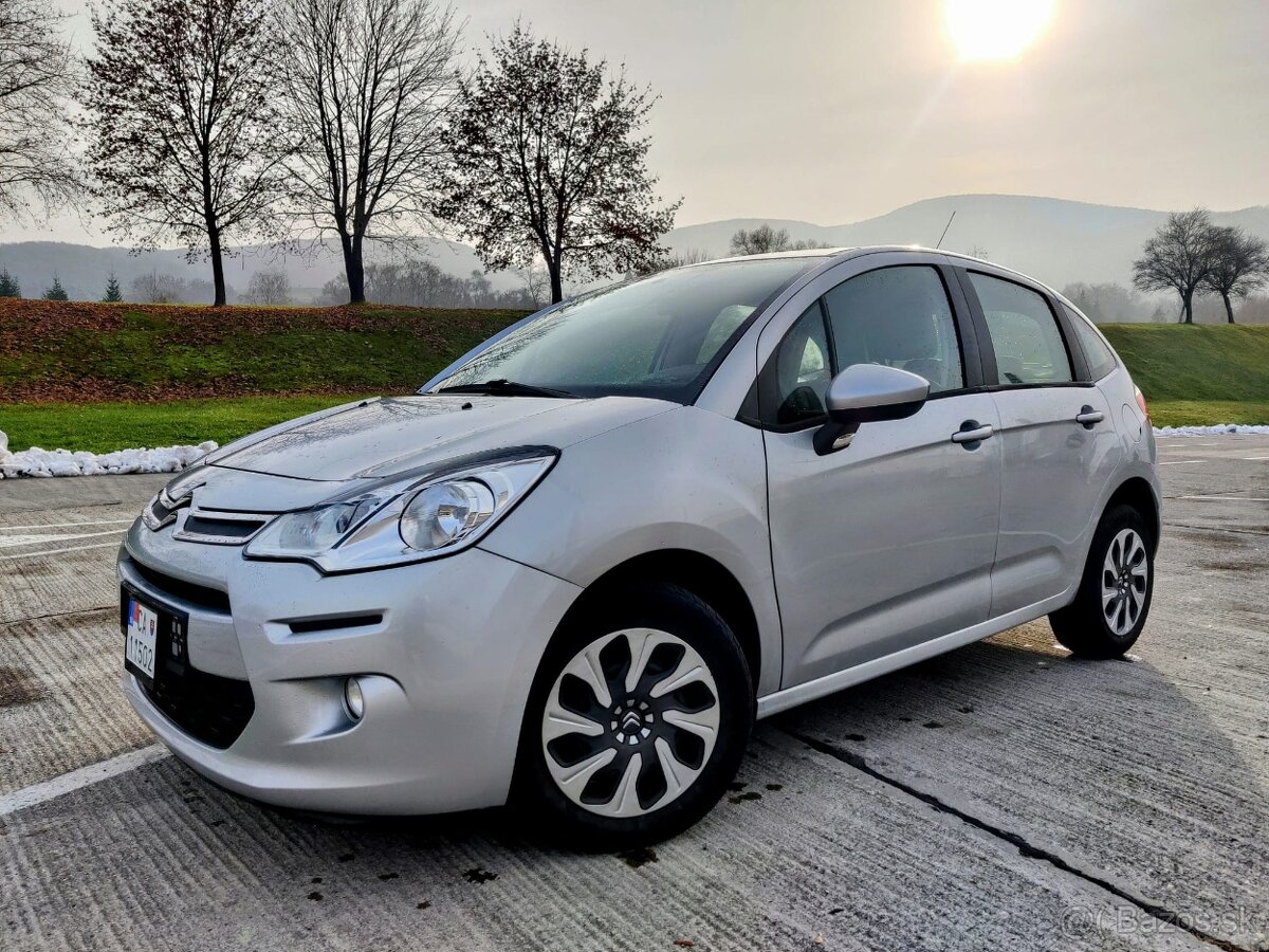 Citroen C3 1.2 VTi 60kw 2016, 43tis. km, benzín, nová STK EK