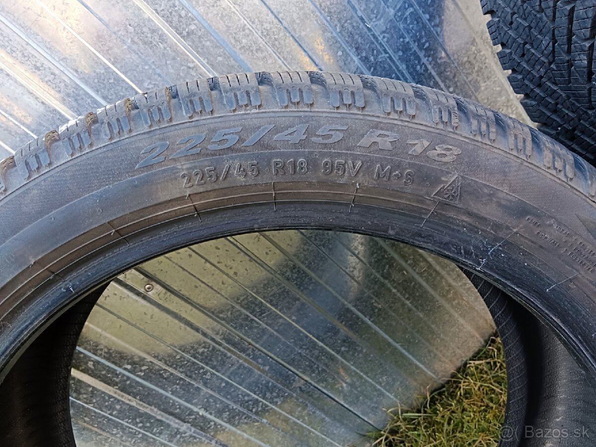 Predám zimné pneu Pirelli 225/45 R18