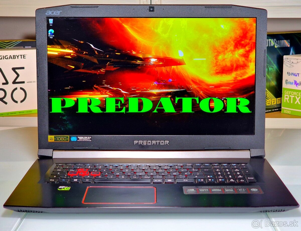 Herný notebook ACER PREDATOR 17,3" | GTX 1050Ti | 16GB