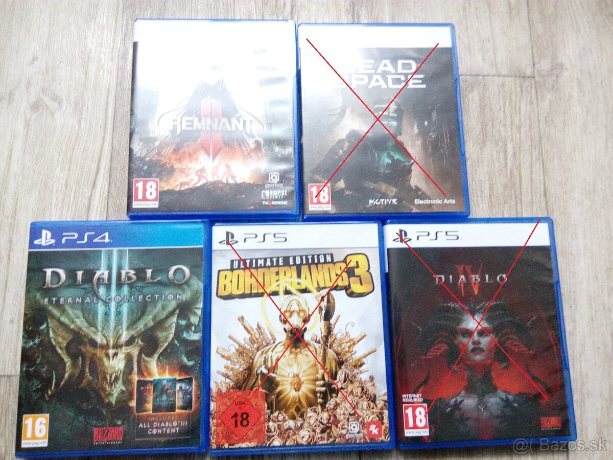 Predám Hry na PS5 a PS4