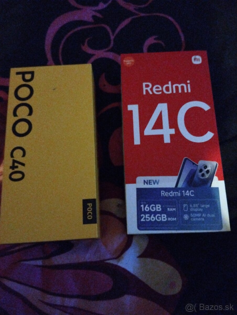 Redmi 14c 16gb Ram 256gb poco c40 3gb ram 32gb