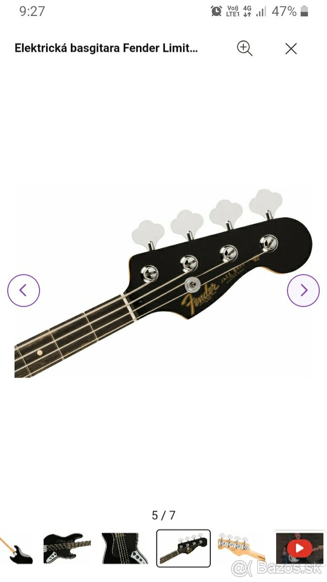 Fender ltd jazz bass