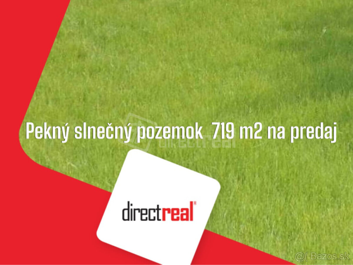 Na predaj slnečný pozemok o výmere 719 m2 vhodný na
…