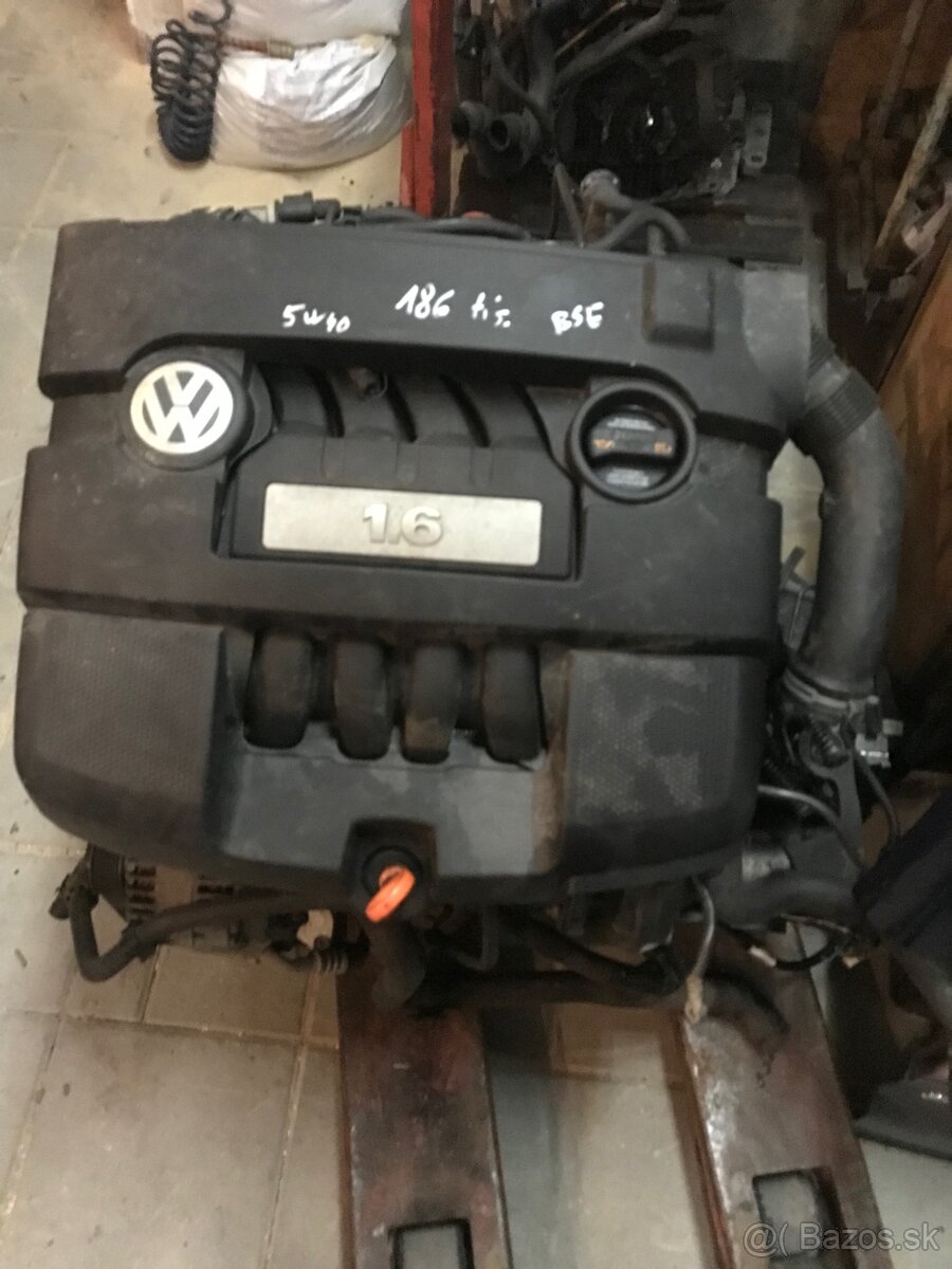 Motor 1.6 benzin BSE + prevodovka JHV vw group