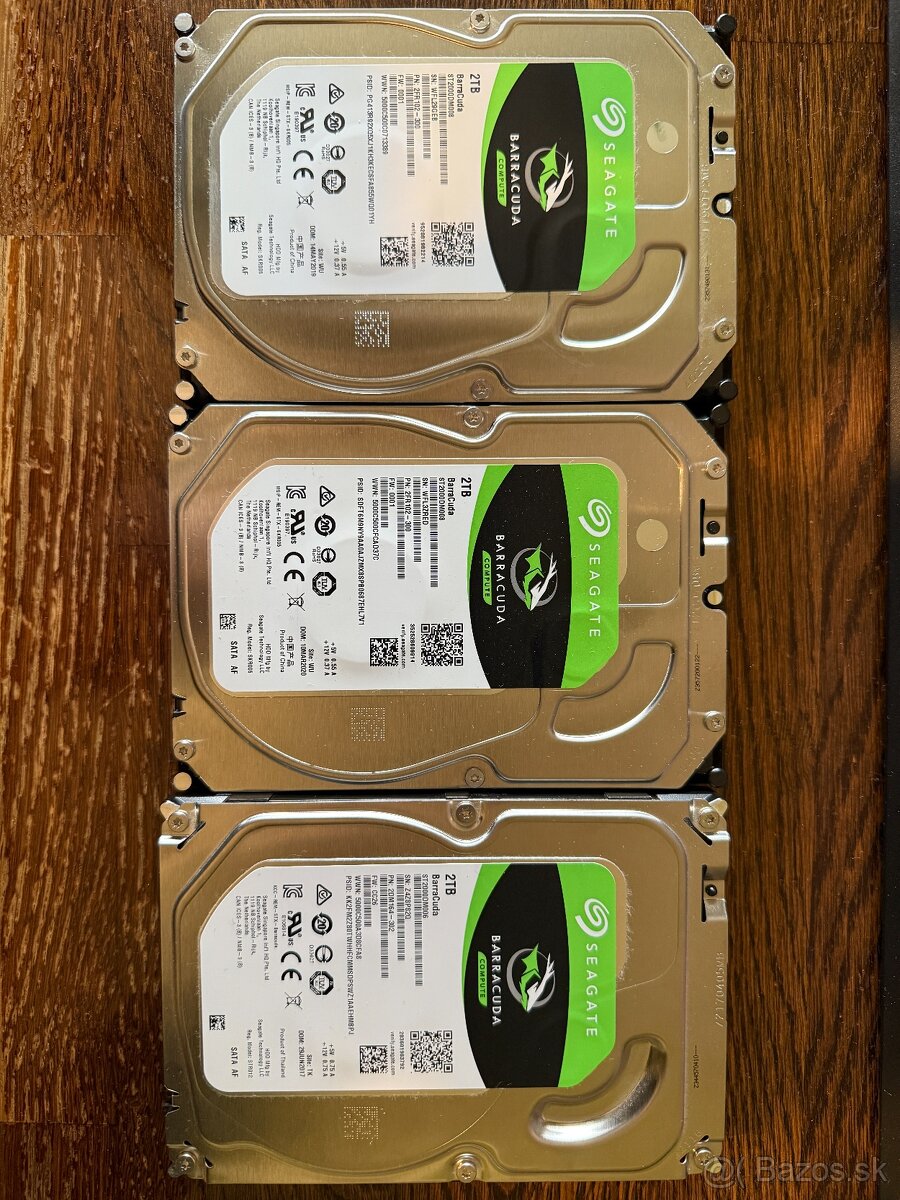 3 x 2 TB HDD Seagate BarraCuda