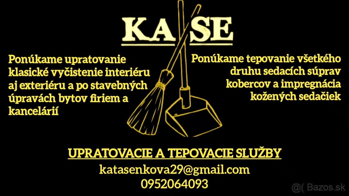 Upratovacie a TEPOVACIE SLUŽBY