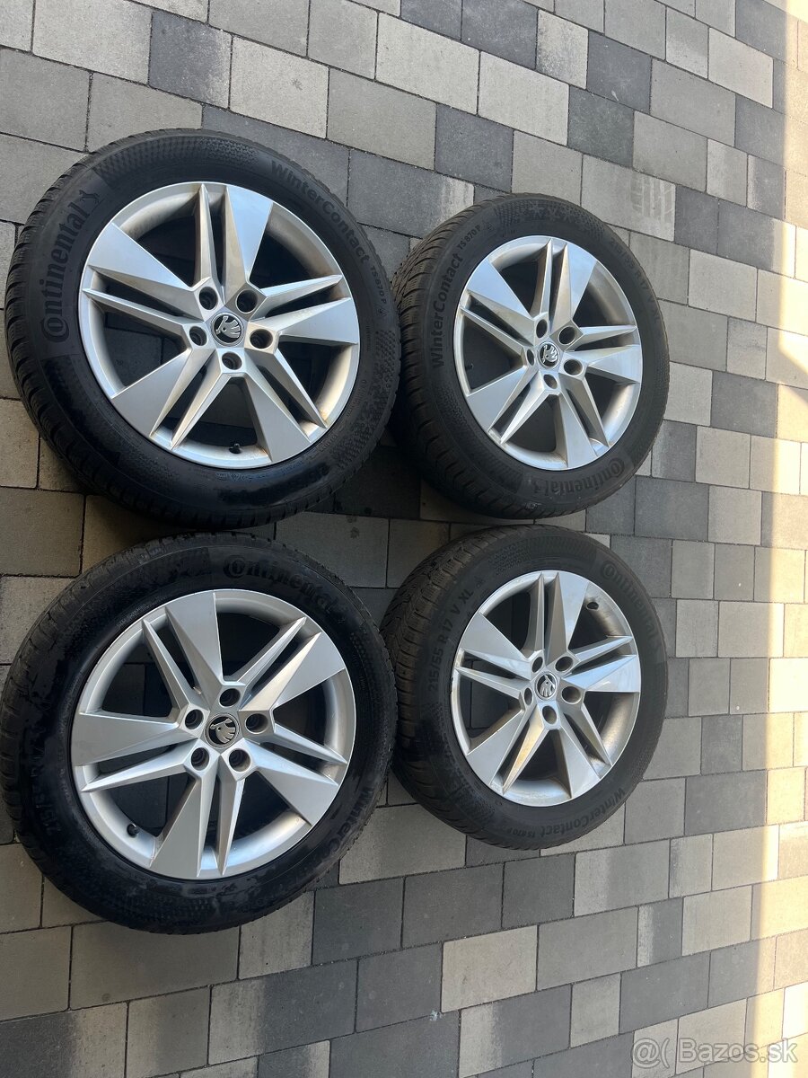 215/55 R17 ZIMNE PNEU ŠKODA SUPERB KAROQ