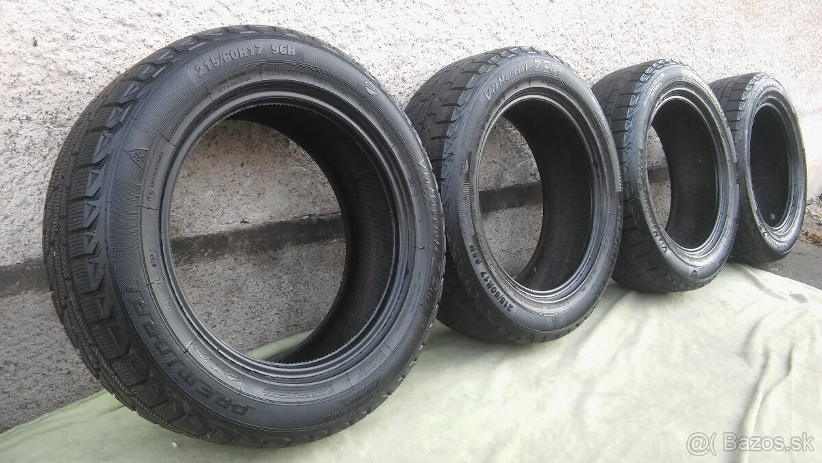 zimné pneumatiky 215/60 r17 kúpa 2024 - 8,2 mm