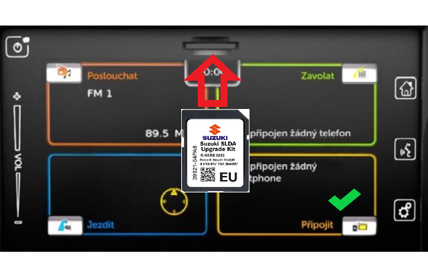 Suzuki navigácia SD karta mapy 2023 Európa