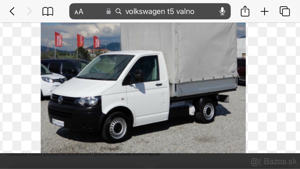 volkswagen t5 lift 2012 rozpredam