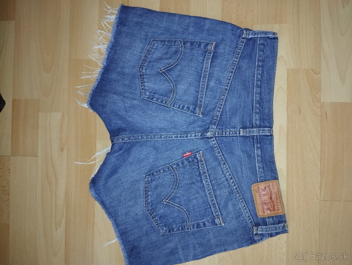 Levis parádne retro riflové kraťasy