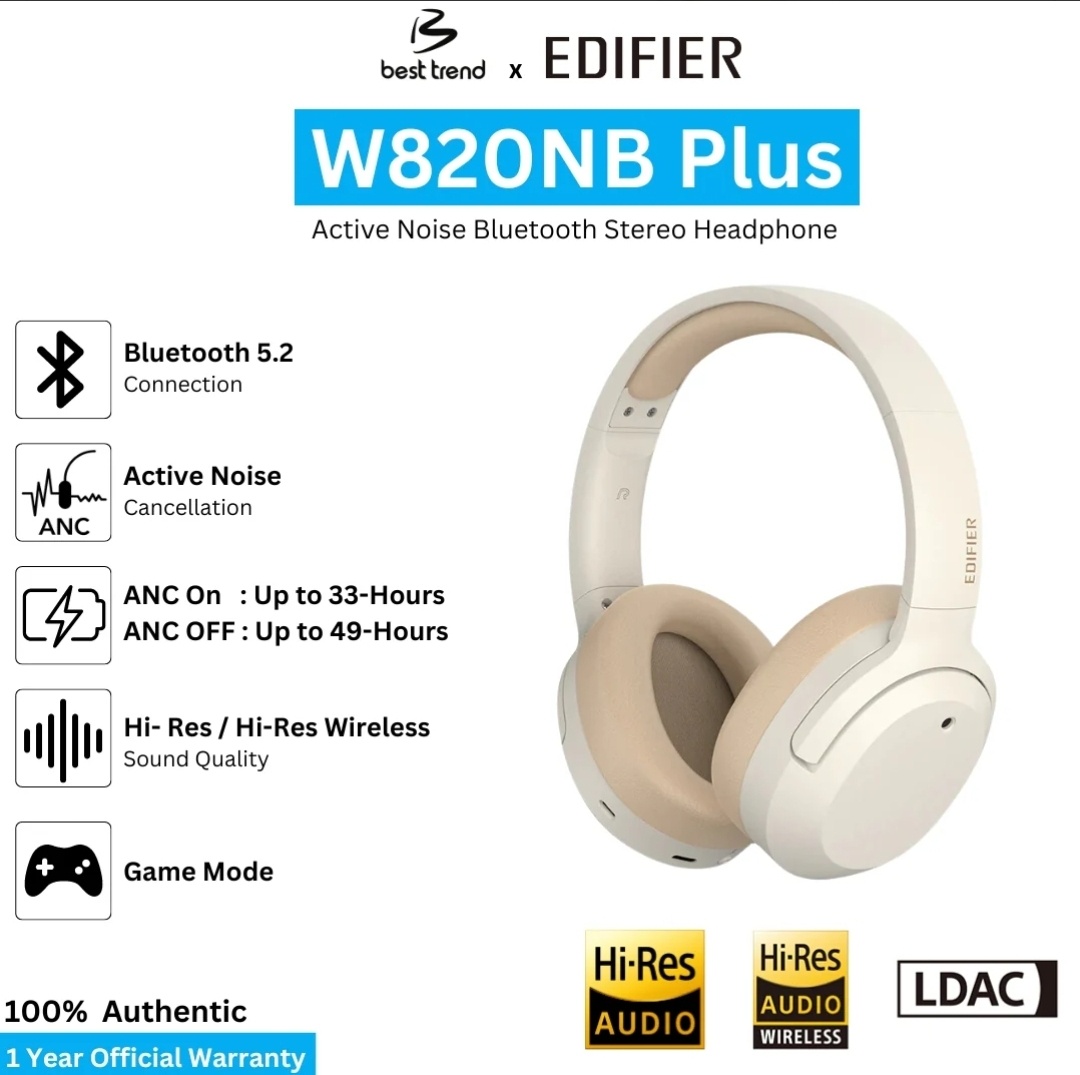 EDIFIER W820NB Plus ANC Ivory - NOVE