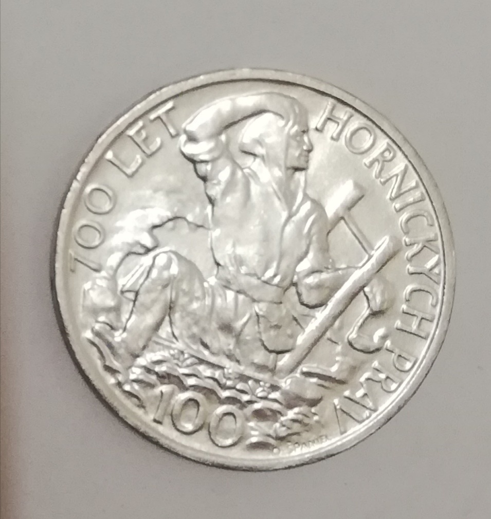 Strieborná pamätná minca 700 let Hornických práv 100 korun