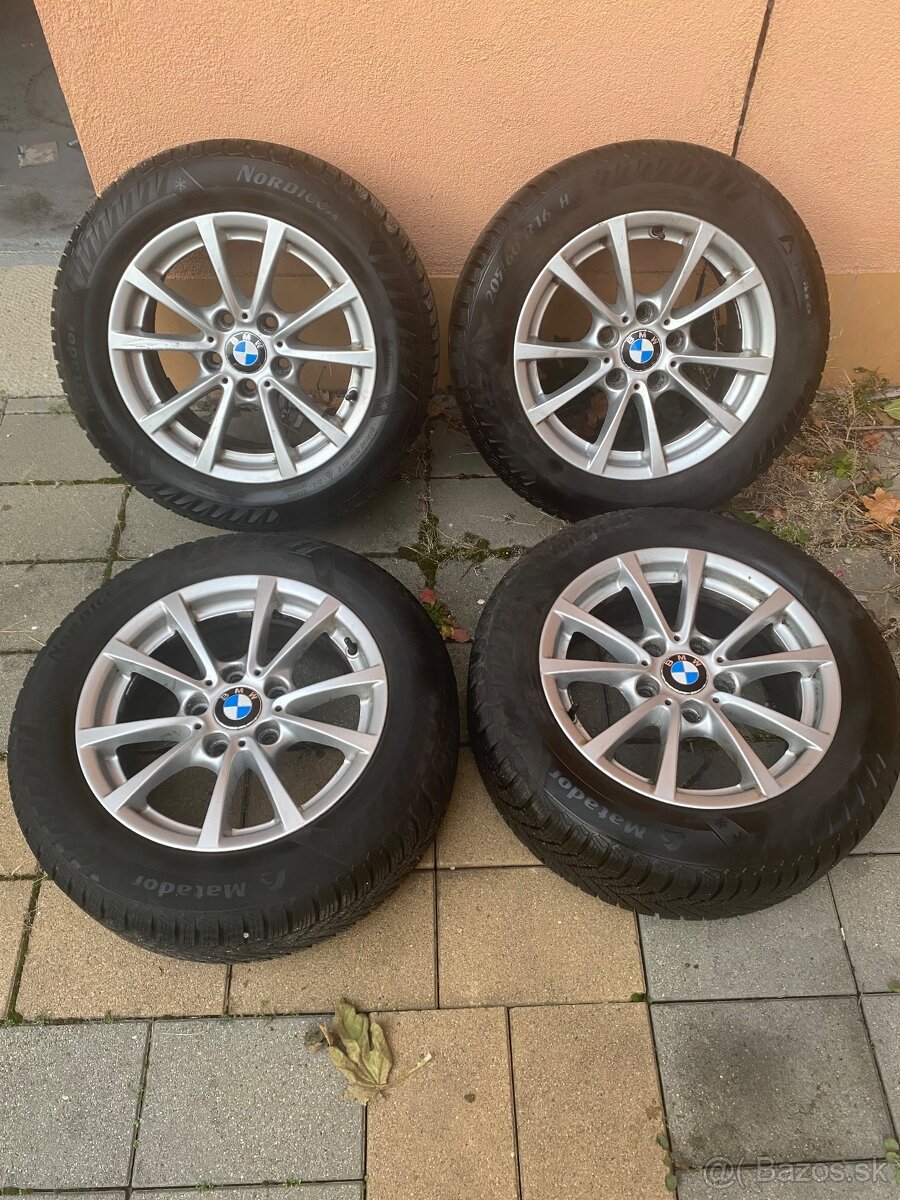 Zimné Disky+pneumatiky BMW 205/60 R16