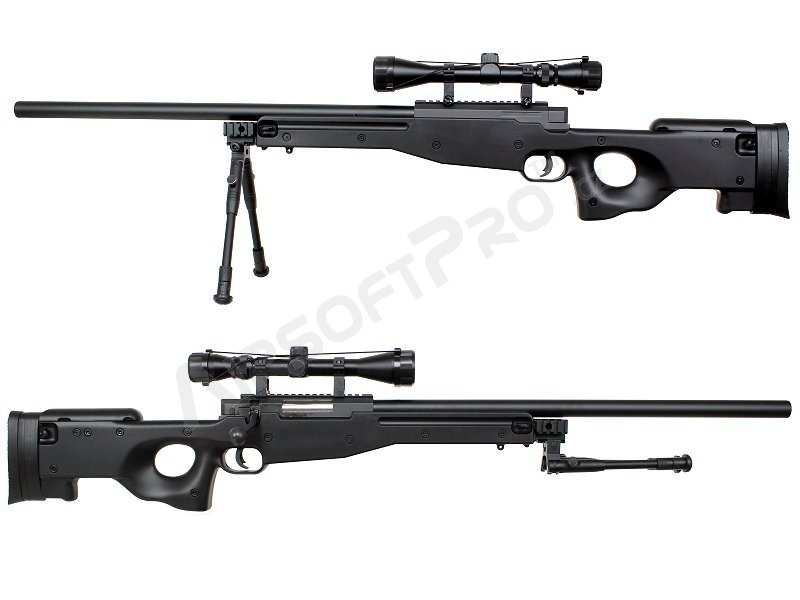 L96 (MB01C UPGRADE) + puškohľad + dvojnožka - čierna