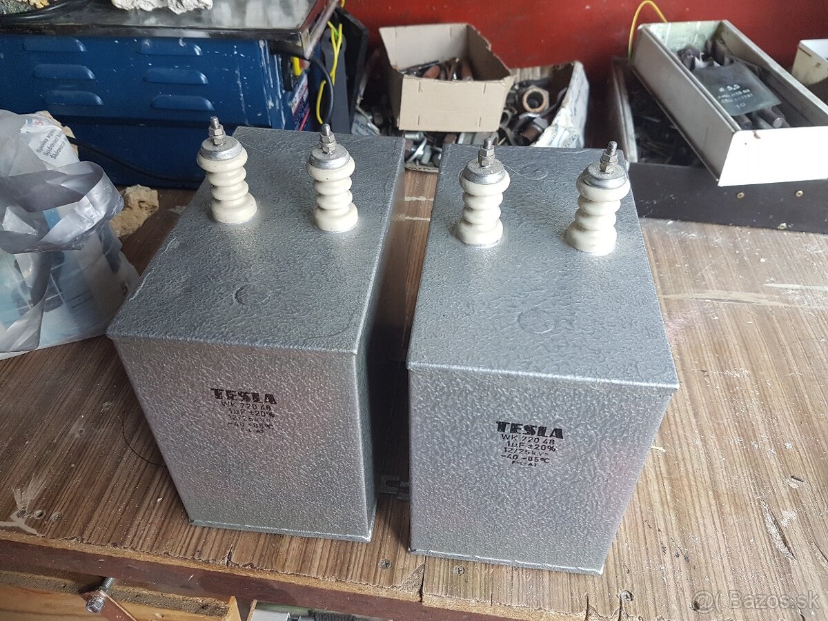 TESLA kondenzátor WK72048, 1uF 12/25kV=