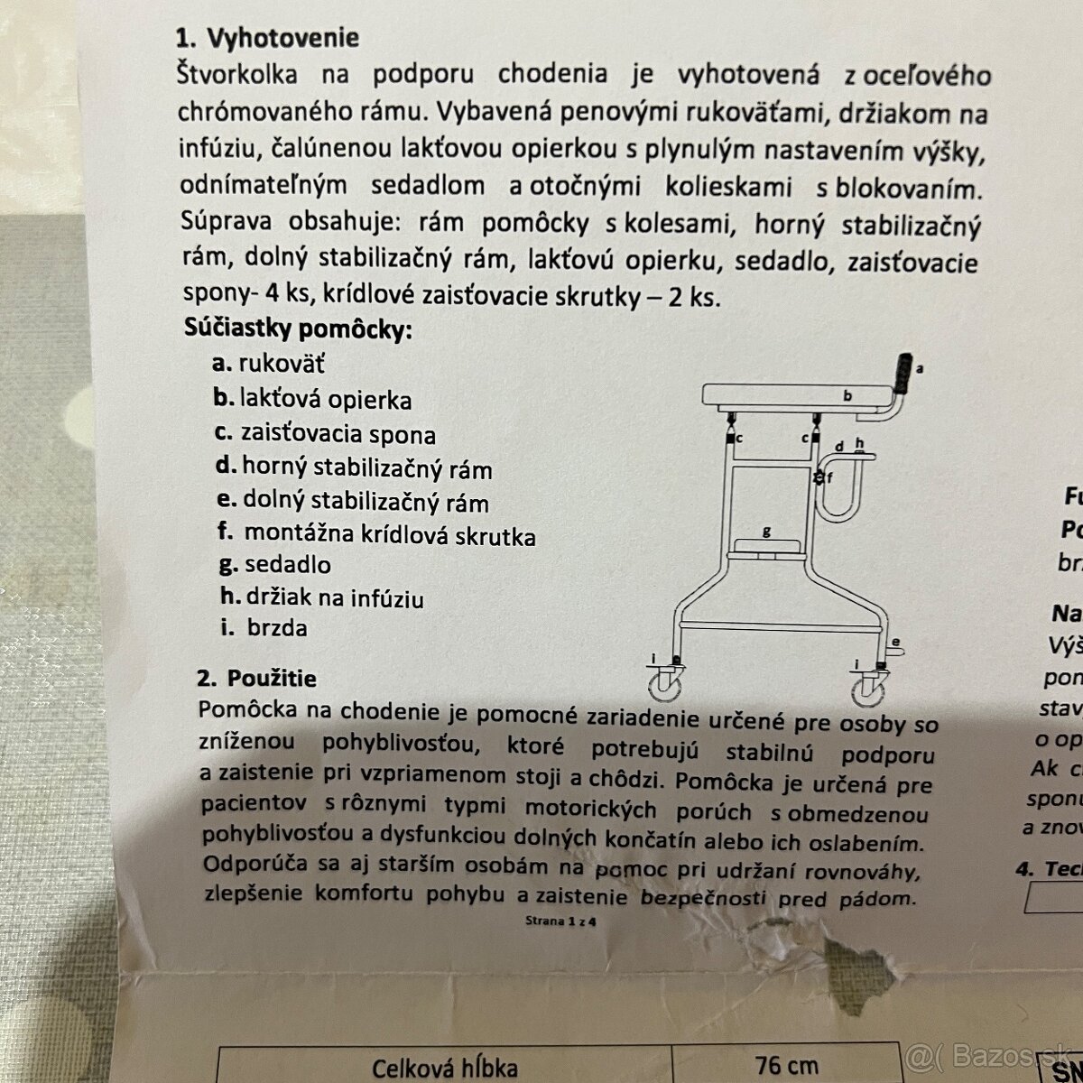 INVALIDNE CHODITKO NOVE TVAR  U