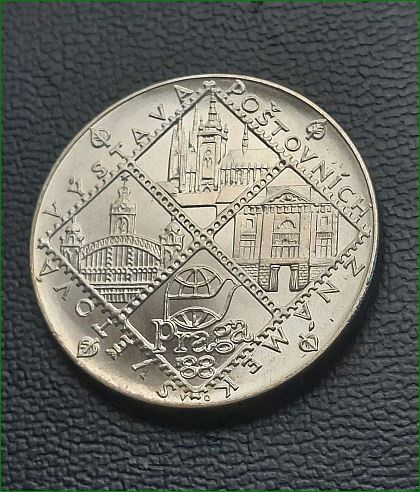 100 Kčs, r. 1988, Svetová výstava poštových známok Praha