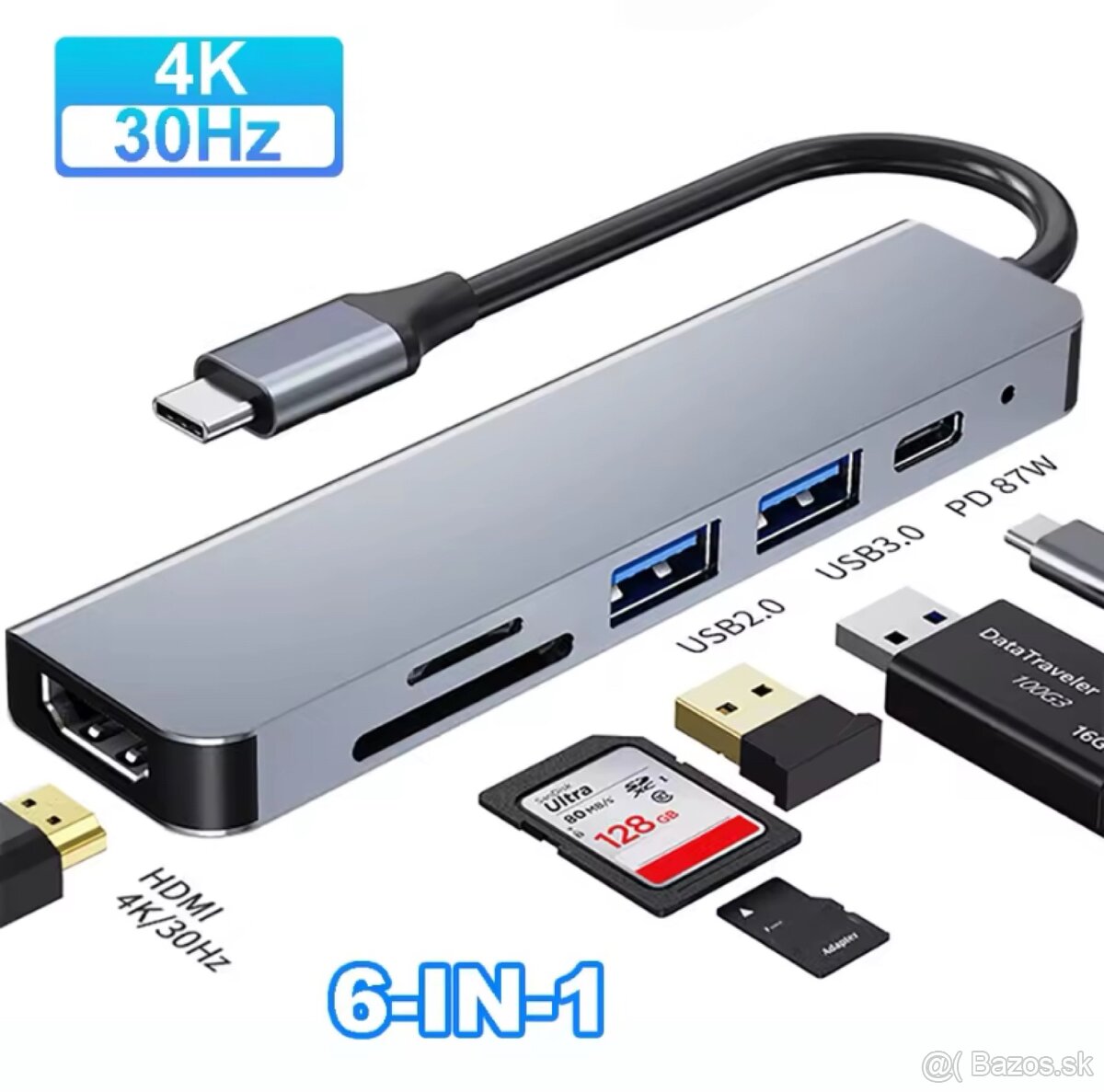 Multifunkčný USB-C Hub ( 85% zľava )