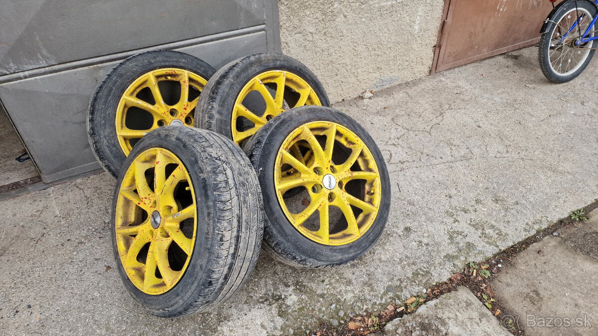 Elektrony na Ford 5x108, letné pneu 205/50 R17