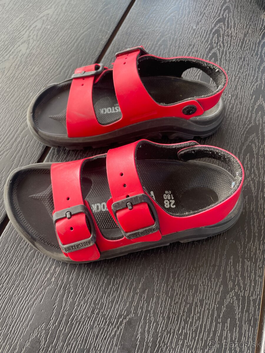 sandále birkenstock 28- vnútorná dĺžka 18 cm