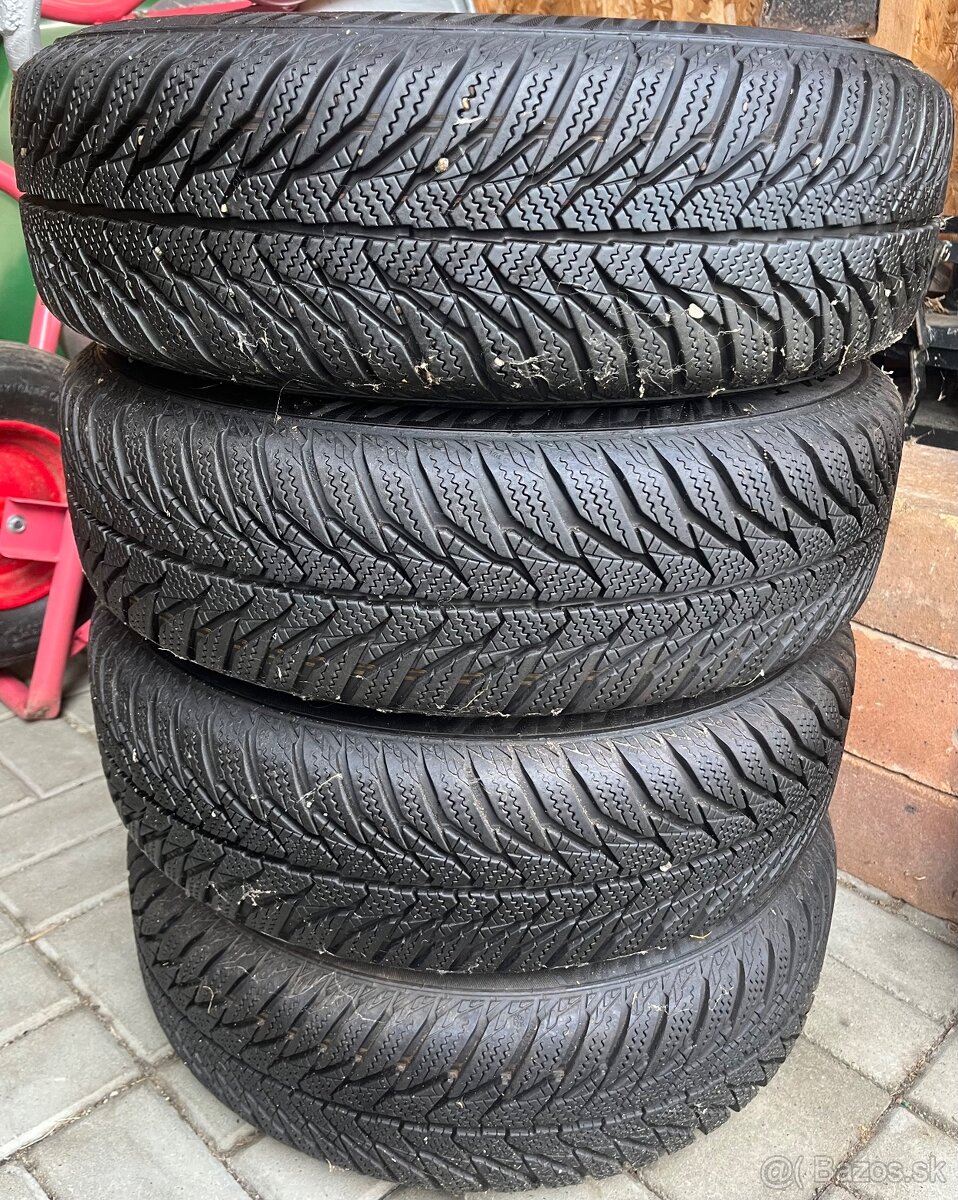 Predám zimné pneu 175/65 R14 z diskami 4x100