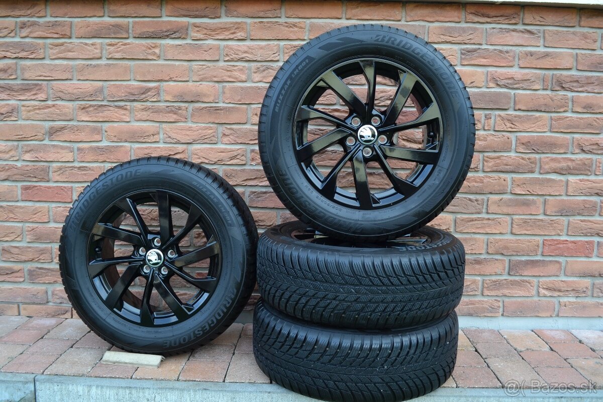 5x100 R16 Zimna sada Skoda Kamiq + 205/60 R16 Bridgestone