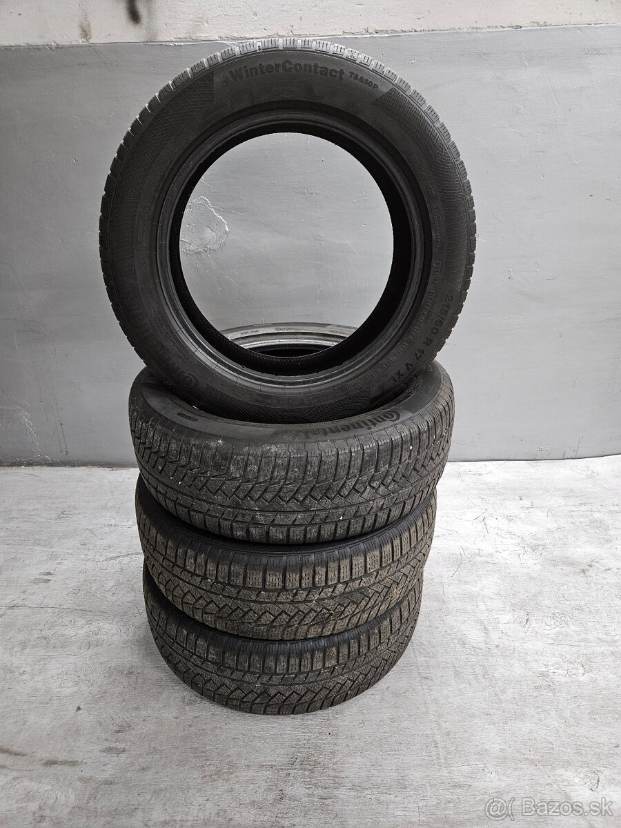 Predám zimné pneu Continental 215/60r17