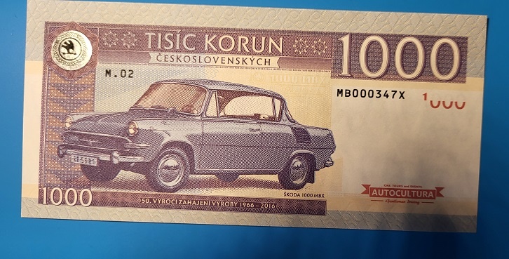 ŠKODA MB, 1000 Kčs, Gábriš