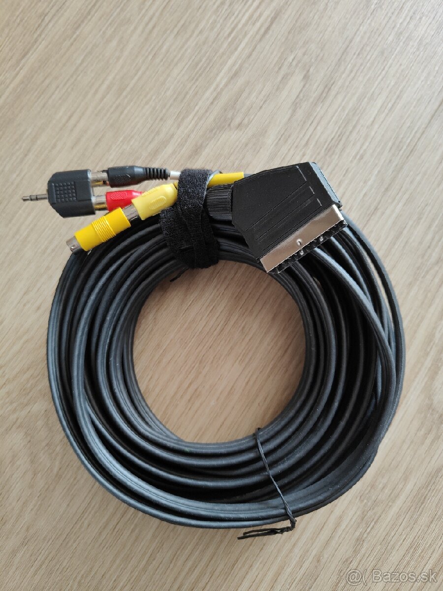10m kabel scart - cinch