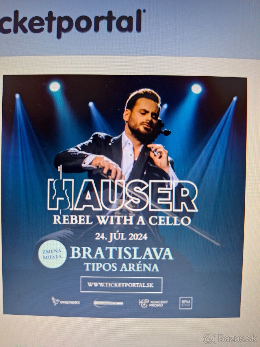 Hauser rebel with cello Bratislava