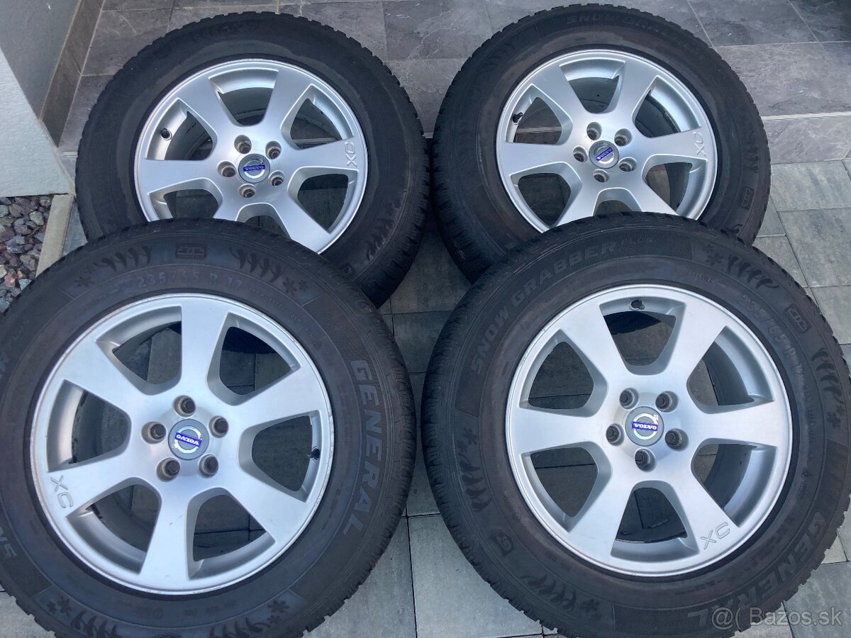 Originál disky Volvo R17 5x108 + zimné pneu