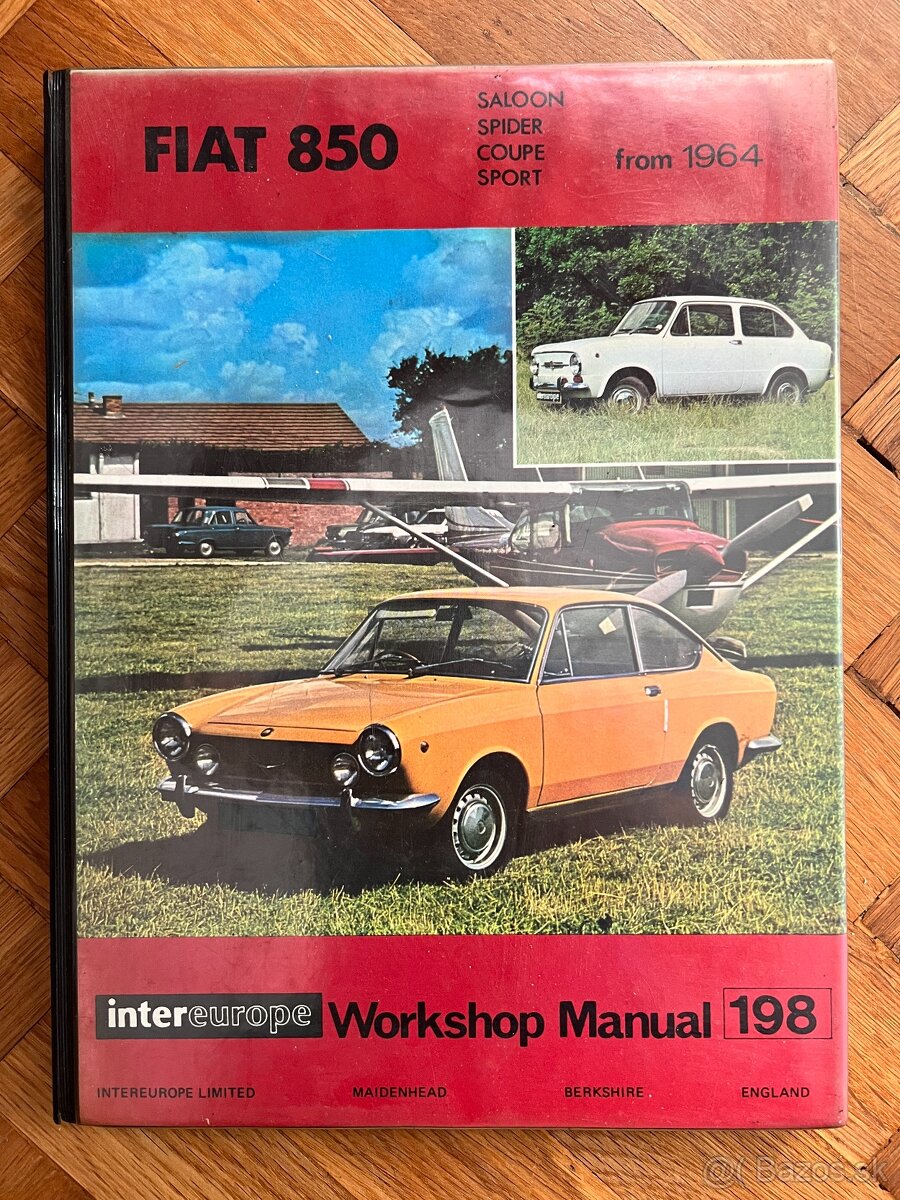 FIAT 850 SPORT COUPE SPIDER BERLINA SPECIAL montazni manual