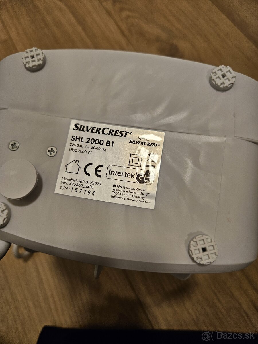 Teplovzdušný elektrický ohrievač silvercrest