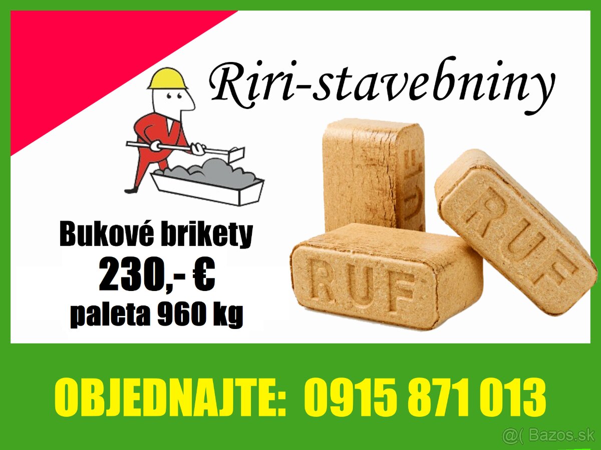 Originál RUF Brikety - SLOVENSKÁ VÝROBA