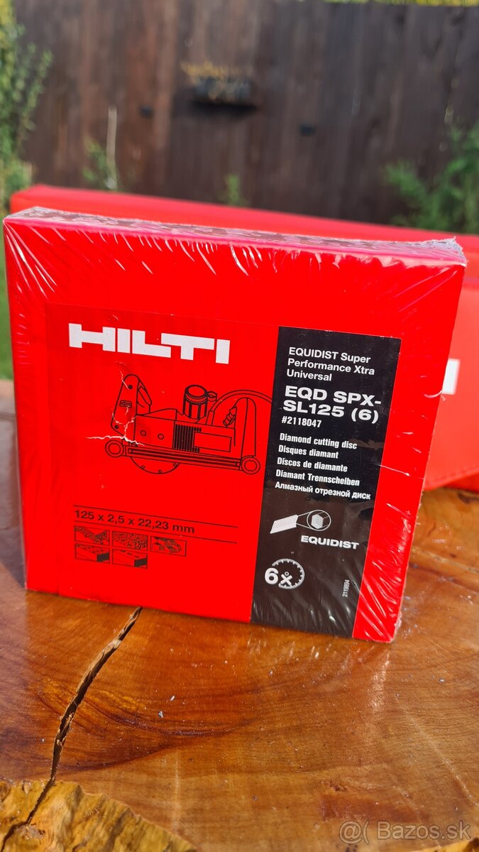 Hilti  diamantové  kotúče  EQD SPX - SL 125